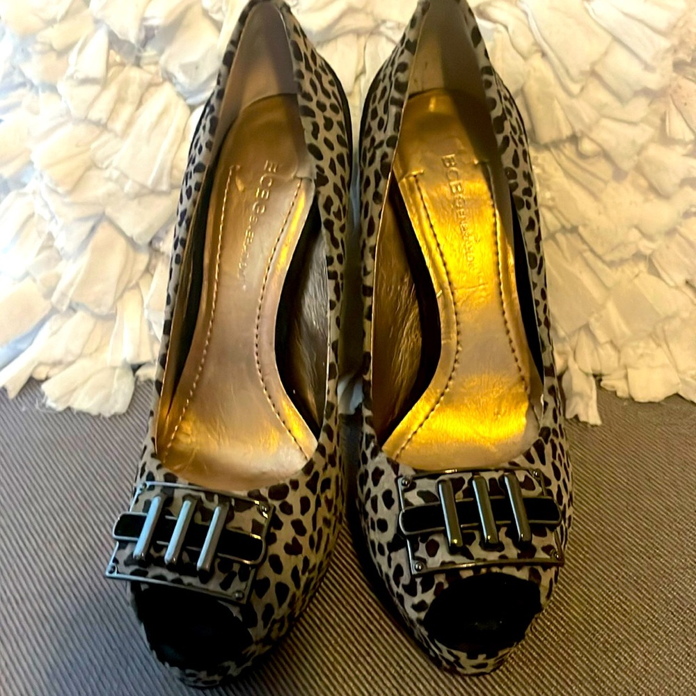 BCBG square 4 1/2 inch heel